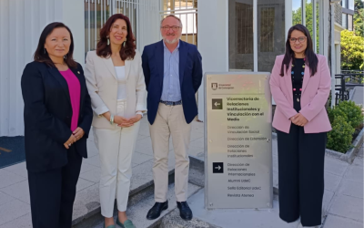 Delegación de la Universidad Internacional de la Rioja, España, se reuné con Vicerrectora y Directora DRI